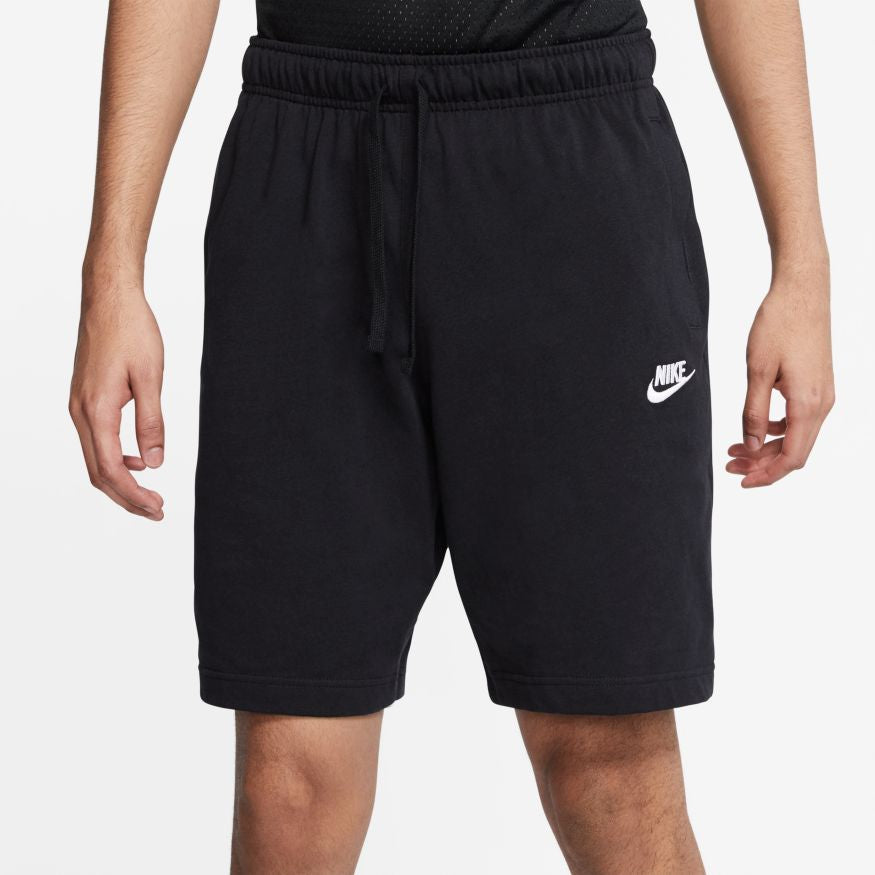 NA-Q20 (Mens nike sportswear club jersey shorts black/white) 22292558 NIKE