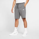 NA-T34 (Mens nike sportswear club jersey shorts charcoal heathet/white) 22292558 NIKE
