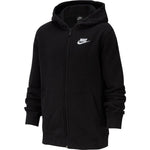 NA-A32 (B nike sportswear hoodie full zip club black/white) 72192813 - Otahuhu Shoes