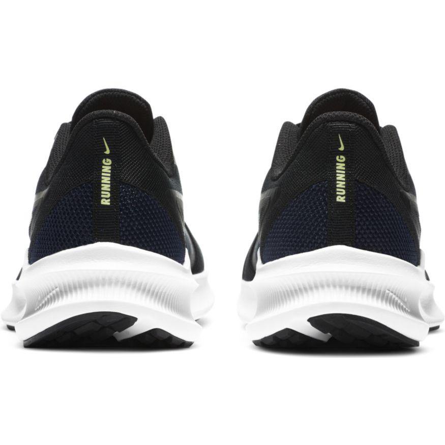 N-X118 (Wmns nike downshifter 10 black/lt liquid lime/blackened blue) 12196138 - Otahuhu Shoes