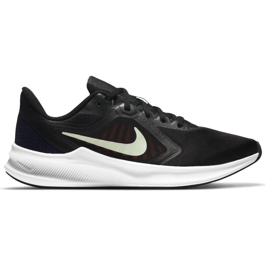 N-X118 (Wmns nike downshifter 10 black/lt liquid lime/blackened blue) 12196138 - Otahuhu Shoes