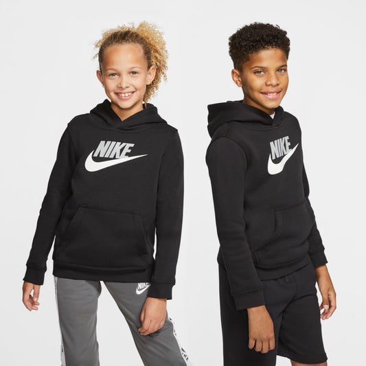 NA-G36 (B nike sportswear club + fleece pullover hoodie black/light grey) 32292813 NIKE