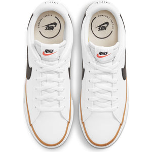 N-Q126 (Nike court legacy white/black/dessert ochre/gum light brown) 12296138 NIKE
