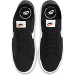 N-I122 (Nike court legacy canvas black/white) 72194604 - Otahuhu Shoes
