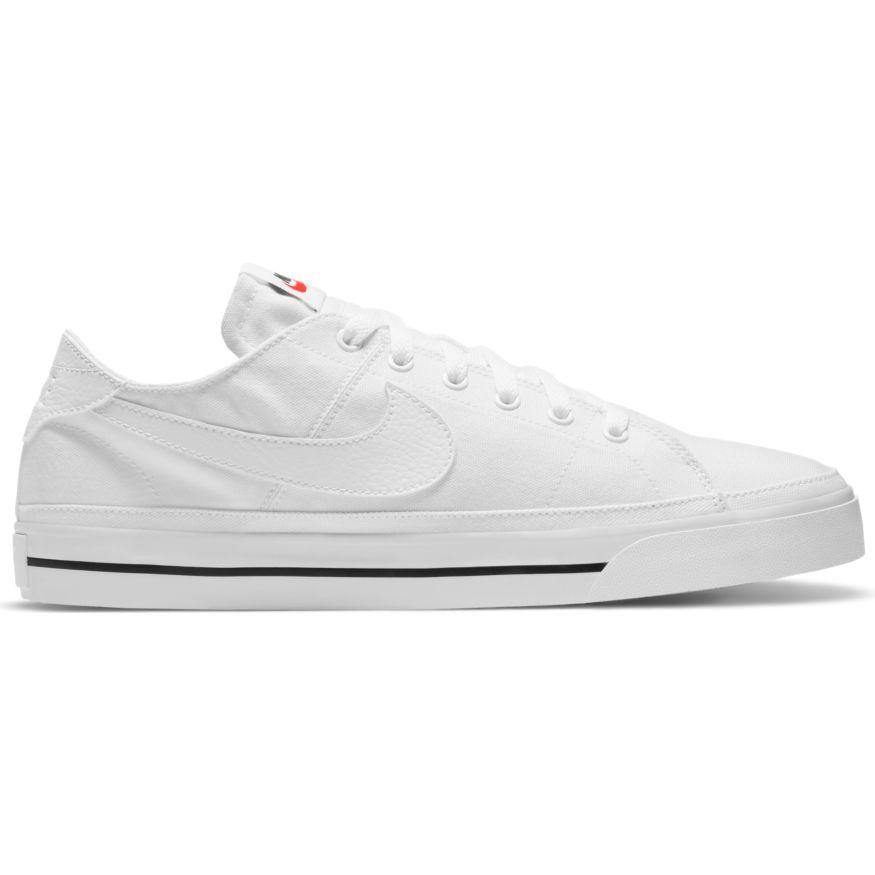 N-F120 (Nike court legacy canvas white/white) 32194604 - Otahuhu Shoes