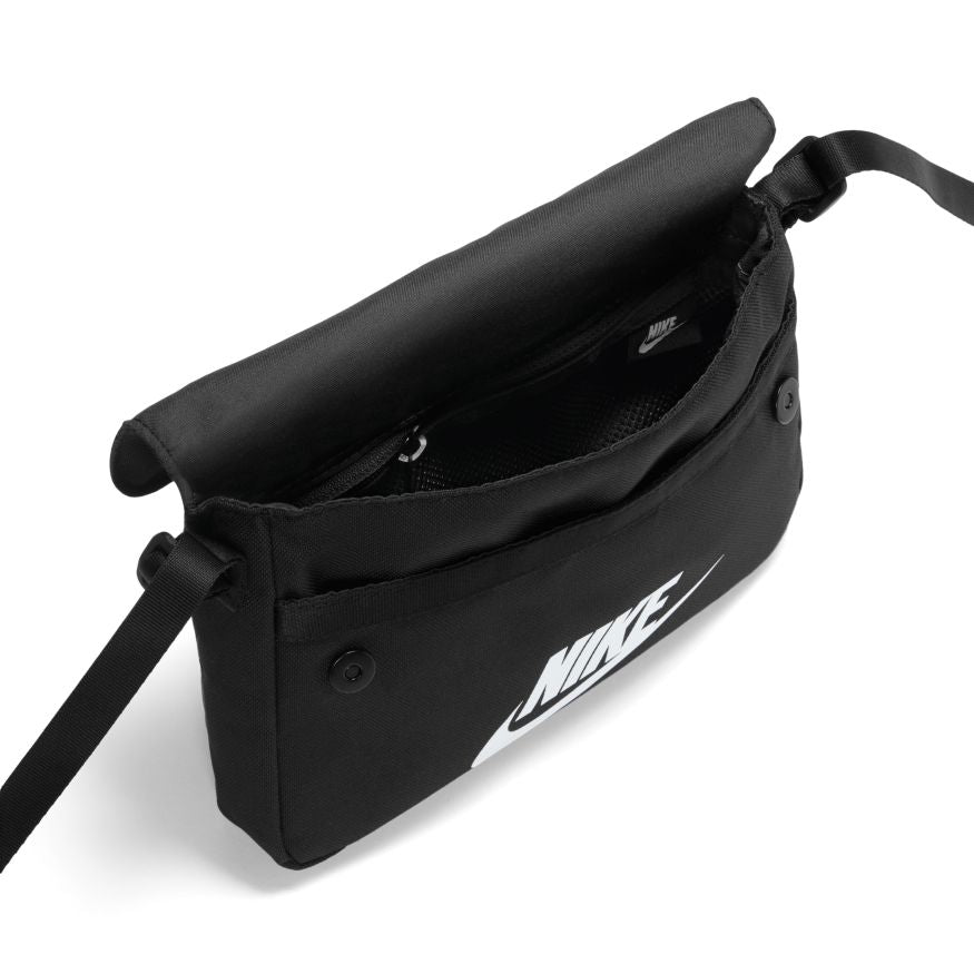 NE-I22 (Women's Futura 365 Crossbody Bag black/white) 42292046 NIKE