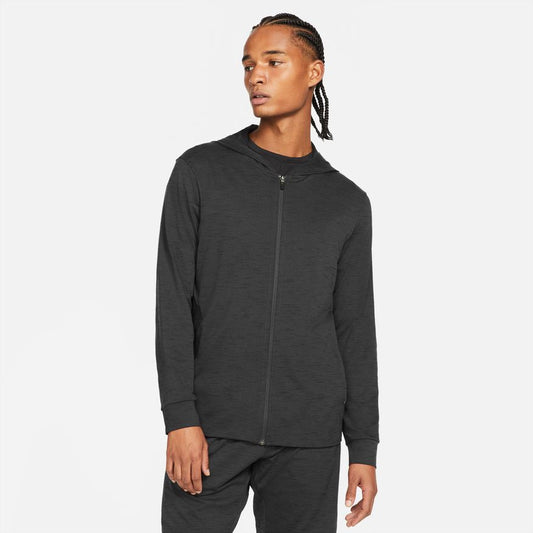 NA-D41 (Nike yoga drifit full zip hoodie off noir/gray/heather/black) 112295115 NIKE