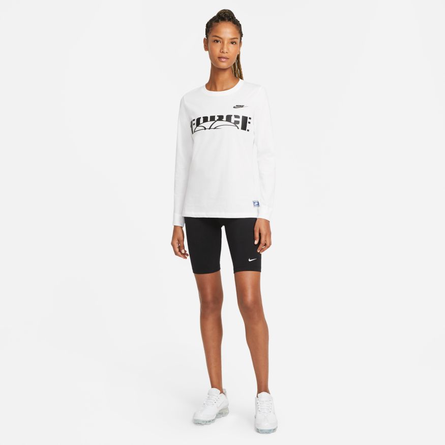 NA-Y33 (W nike sportswear essential biker short tights black/white) 122192813 NIKE