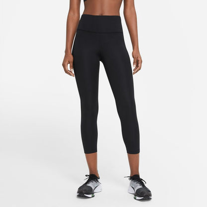 NA-L36 (W nike drifit fast crop tights black/reflective silver) 32293836 NIKE