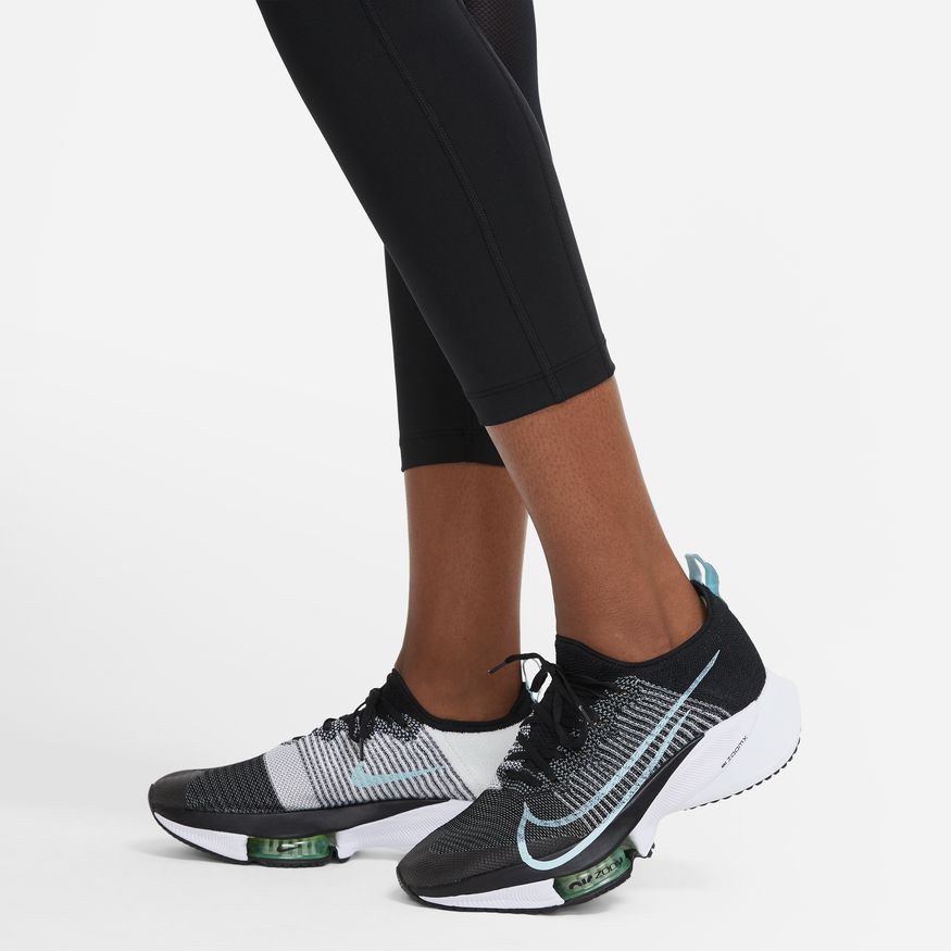 NA-L36 (W nike drifit fast crop tights black/reflective silver) 32293836 NIKE