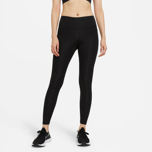 NA-J34 (Womens nike dry fit fast tight black/reflective silver) 22294092 NIKE
