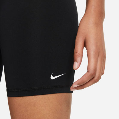 NA-L35 (Womens nike pro 365 short 8 inch tights black/white) 22292558 NIKE