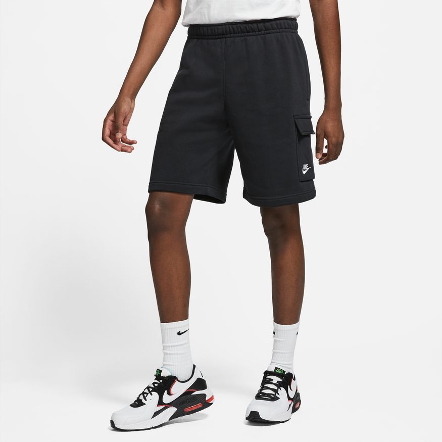 NA-V41 (Nike sportswear club cargo shorts black/white) 22394092 NIKE