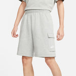 NA-W41 (Nike sportswear club cargo shorts dark heather grey/white) 22394092 NIKE