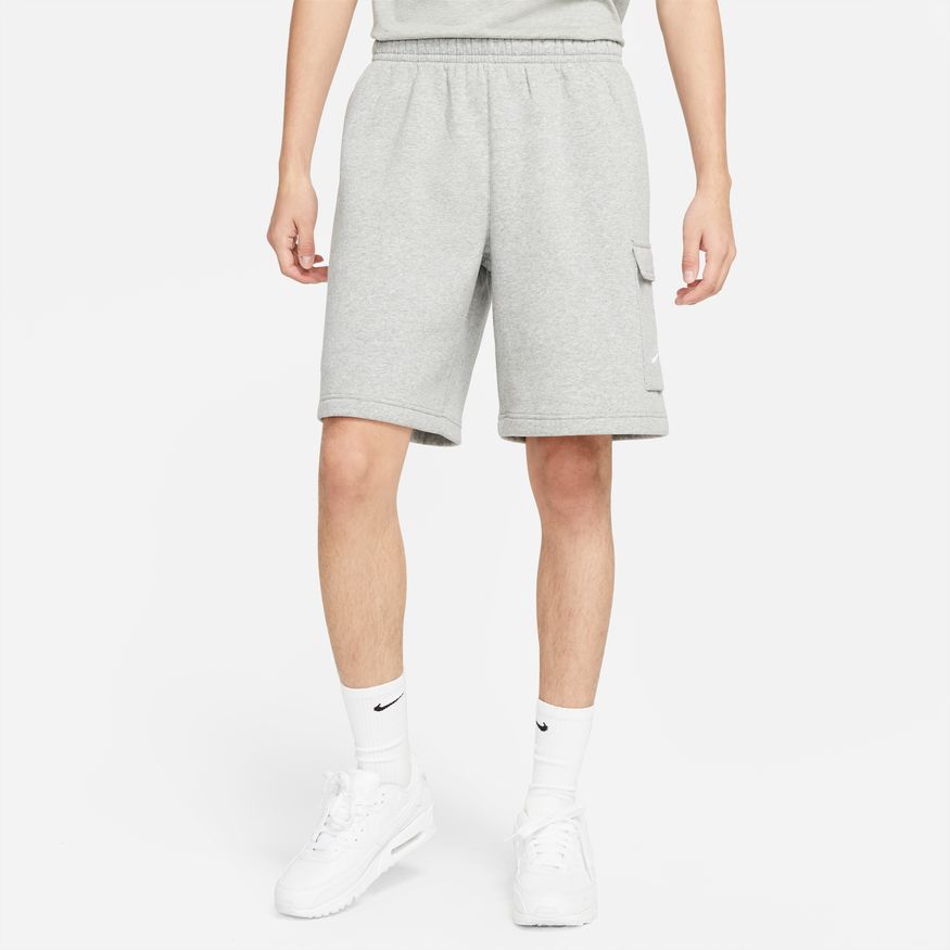 NA-W41 (Nike sportswear club cargo shorts dark heather grey/white) 22394092 NIKE