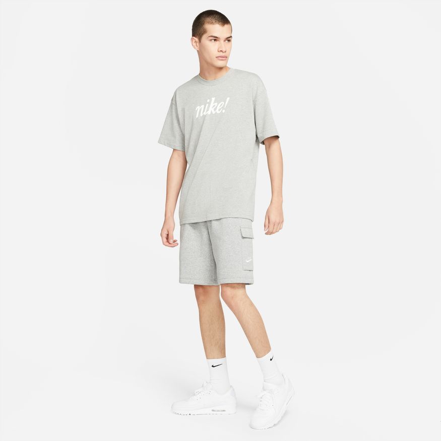 NA-W41 (Nike sportswear club cargo shorts dark heather grey/white) 22394092 NIKE