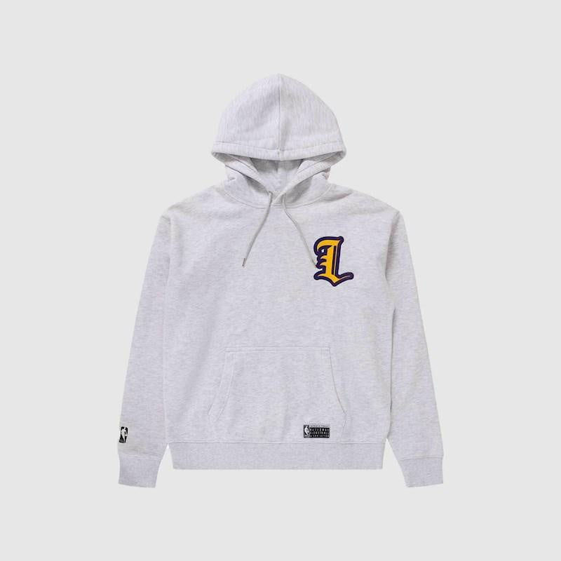 NBAA-R4 (Nba essentials berwick fleece hoody lakers silver marle) 22496217