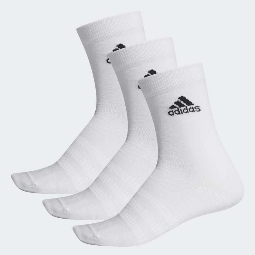 AA-X12 (Adidas crew socks 3 pack white/white) 112191280 ADIDAS