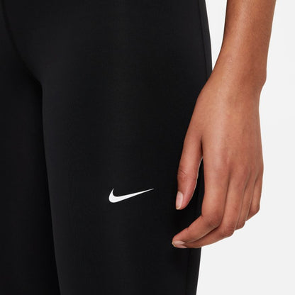 NA-C37 (Women's high-waisted 7/8 mesh panel leggings black/white) 42293325 NIKE