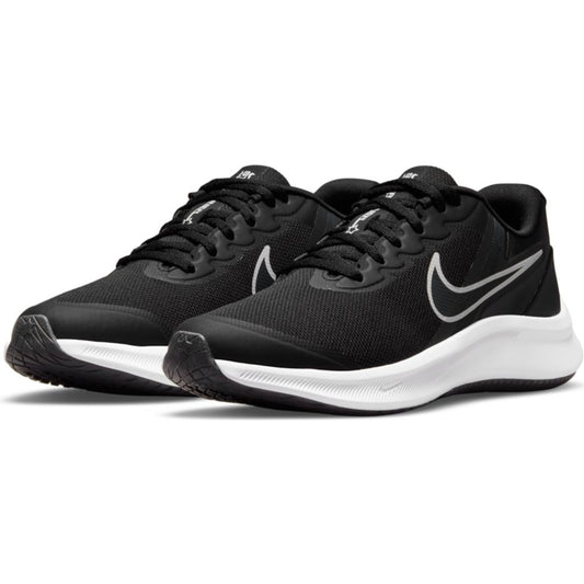 N-M125 (Nike star runner 3 Youth black/dark smoke grey/white) 112194092 NIKE