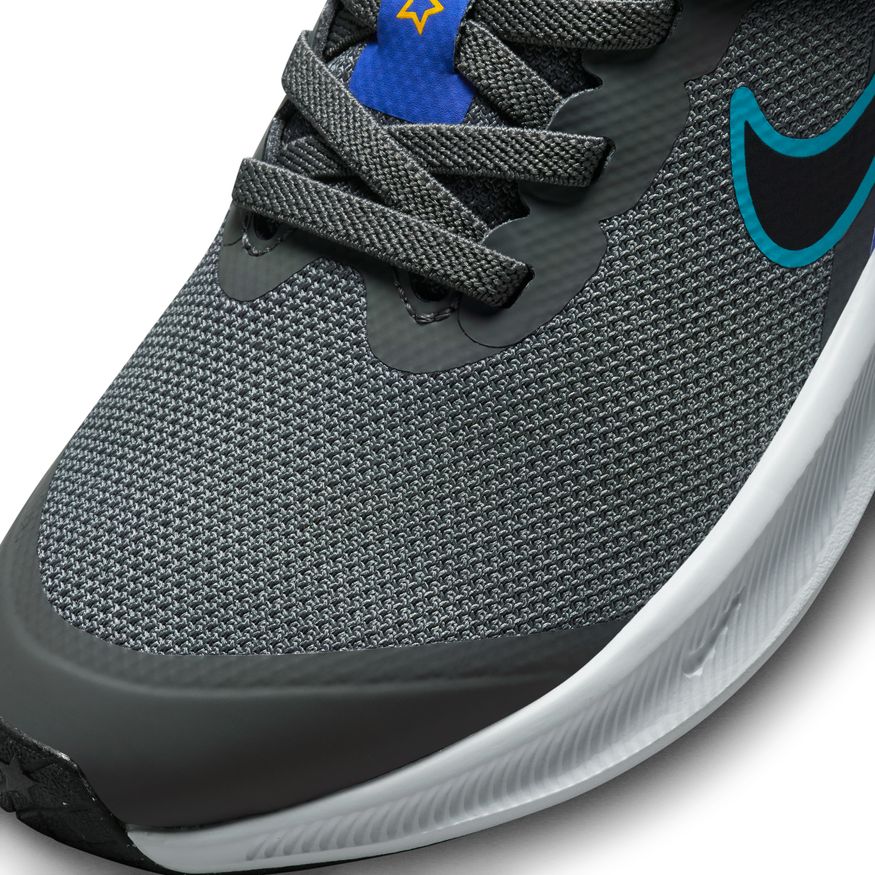 N-E135 (Nike star runner 3 iron grey/black/blue lighting) 32294092 NIKE