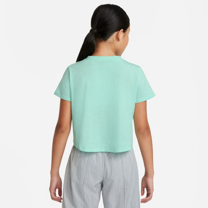 NA-H34 (Girls nike sportswear tee crop futura mint foam) 22291790 NIKE