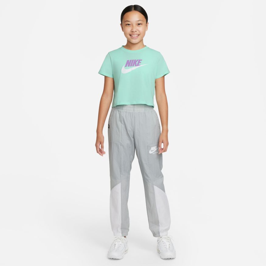 NA-H34 (Girls nike sportswear tee crop futura mint foam) 22291790 NIKE