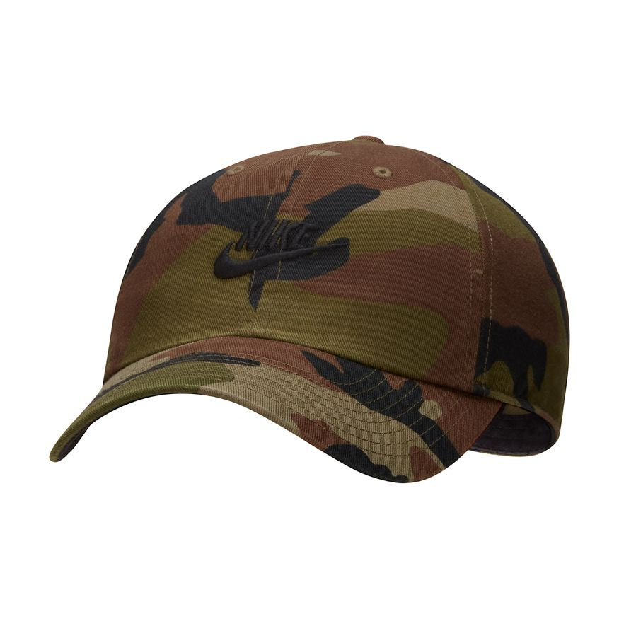 NA-J40 (Nike sportswear heritage 86 camo hat dark olive/black)102292302 NIKE