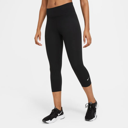 NA-N32 (W nike one dri-fit capri tights black/white) 102193325 NIKE