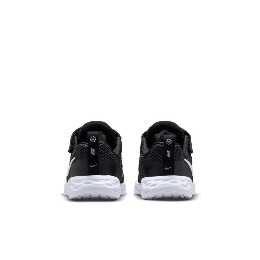 N-U129 (Nike revolution 6 nn black/white) 52293581 NIKE