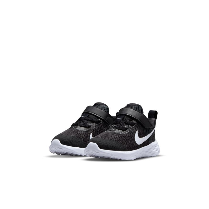 N-U129 (Nike revolution 6 nn black/white) 52293581 NIKE