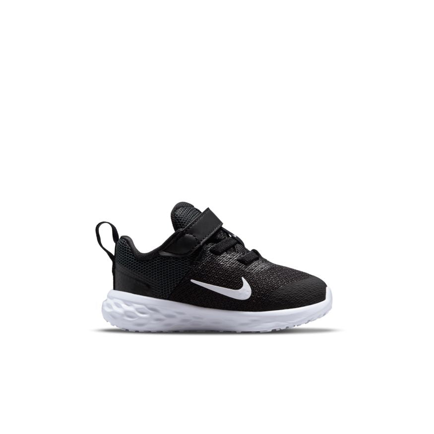 N-U129 (Nike revolution 6 nn black/white) 52293581 NIKE