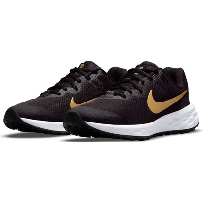 N-X124 (Nike revolution 6 Youth nn black/metallic gold/white) 112194604 NIKE