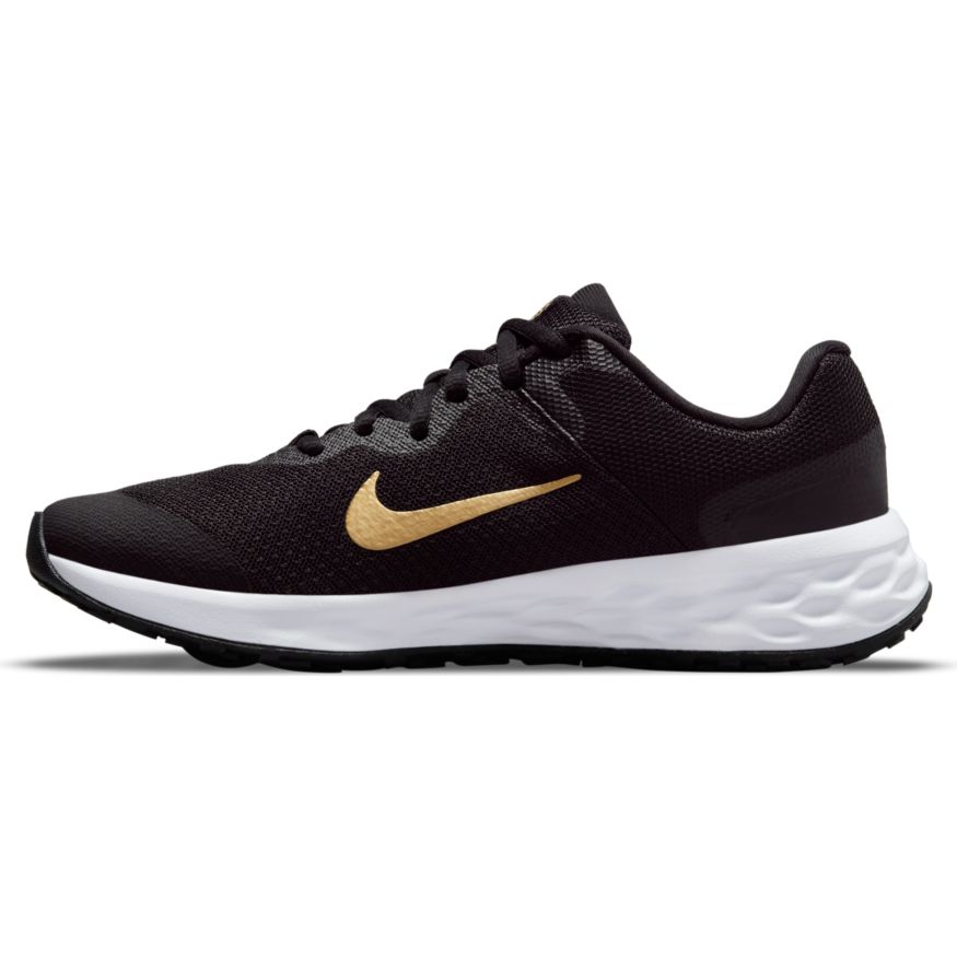 N-X124 (Nike revolution 6 Youth nn black/metallic gold/white) 112194604 NIKE