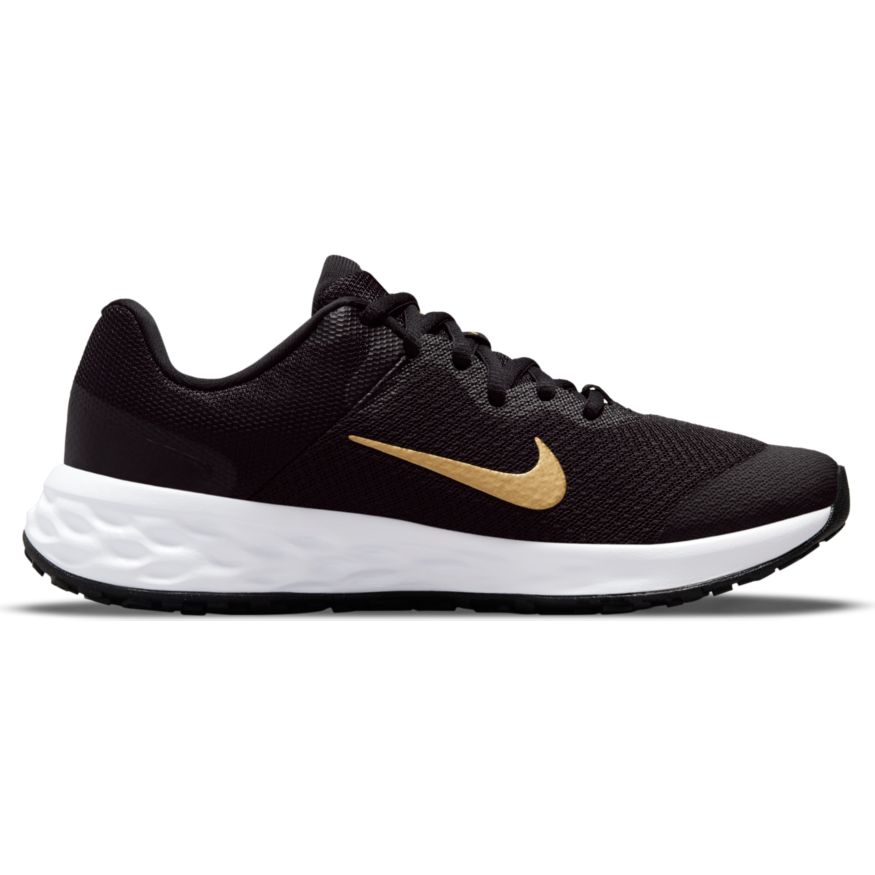 N-X124 (Nike revolution 6 Youth nn black/metallic gold/white) 112194604 NIKE