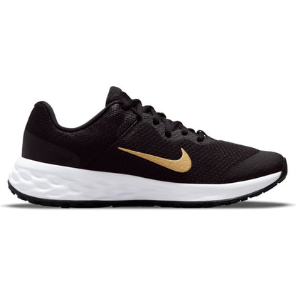 N-X124 (Nike revolution 6 Youth nn black/metallic gold/white) 112194604 NIKE