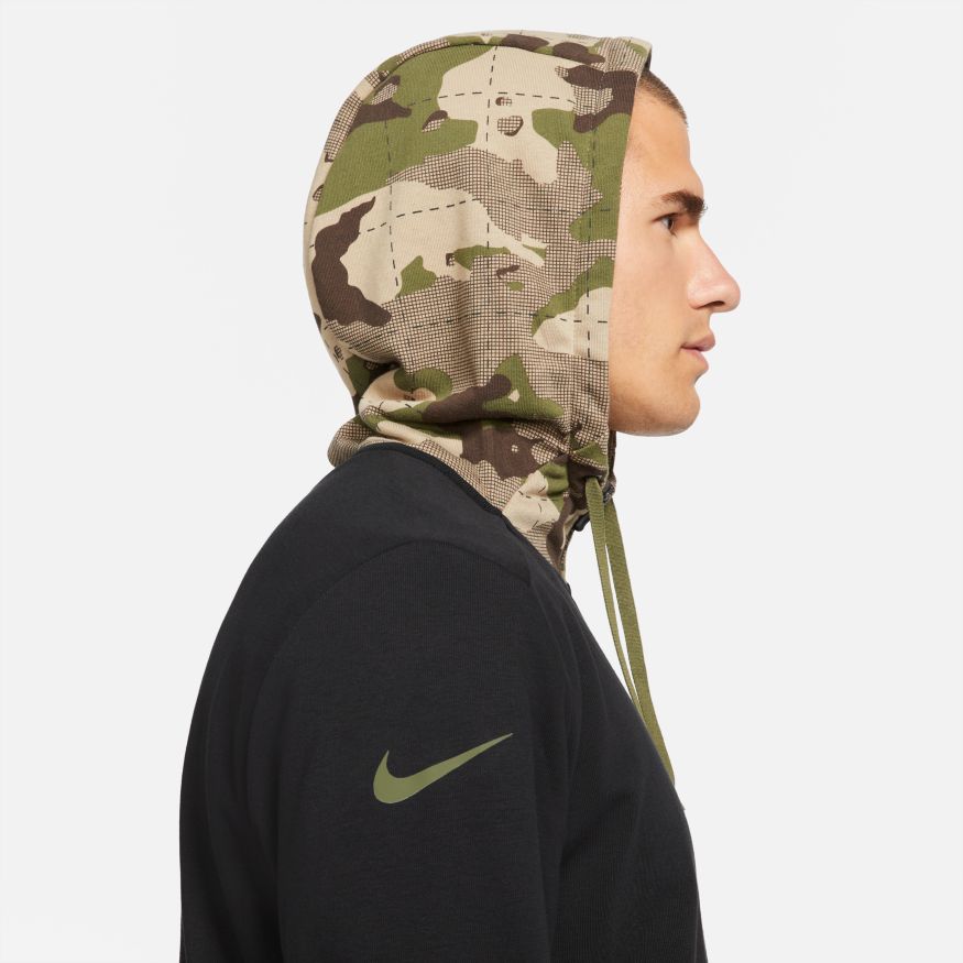 NA-P32 (M nike dri fit full zip camo training hoodie black/khaki/rough green) 102195115 NIKE