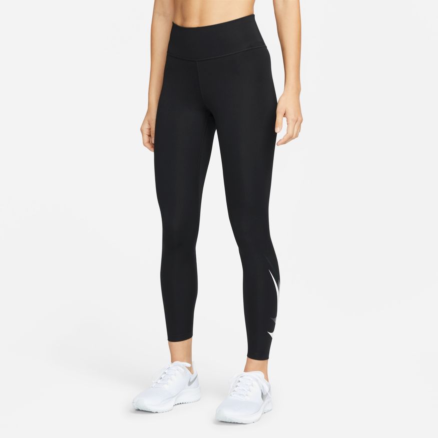 NA-V35 (W nike drifit swoosh run tight 7/8 lenghth black/white) 32294092 NIKE