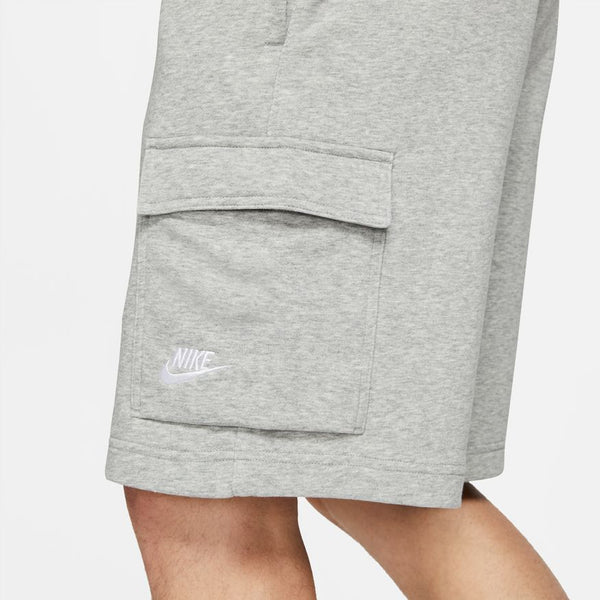 Nike Club fleece cargo shorts in gray heather