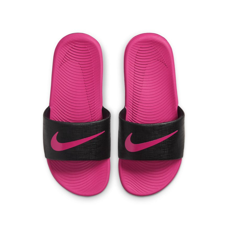 N-O132 (Nike kawa slide black/vivid pink) 112292302 NIKE