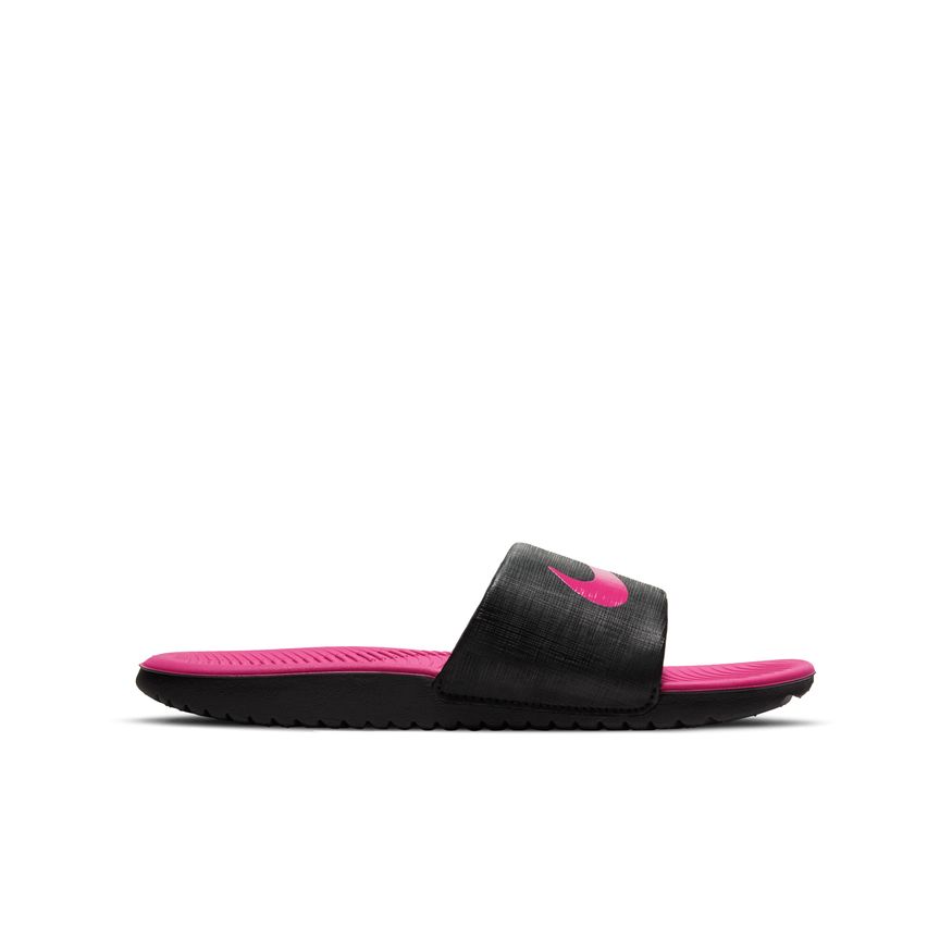 N-O132 (Nike kawa slide black/vivid pink) 112292302 NIKE