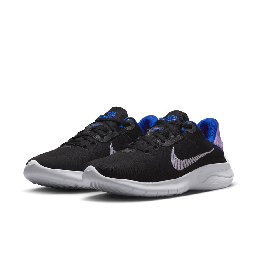 N-Y131 (Nike womens flex experience rn 11 black/white/lilac/racer blue) 102296138 NIKE