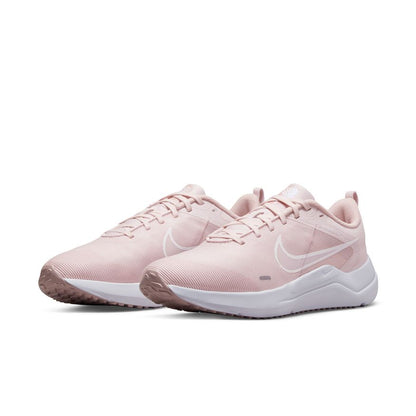 N-A130 (Womens nike downshifter 12 barely rose/white/pink oxford) 72296138 NIKE