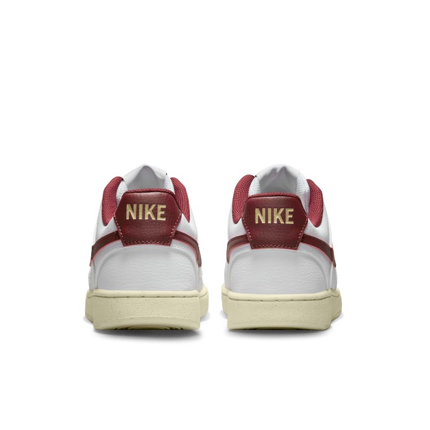 N-S134 (Nike women court vision lo nn white/team red/muslin/metallic gold star) 22396650 NIKE