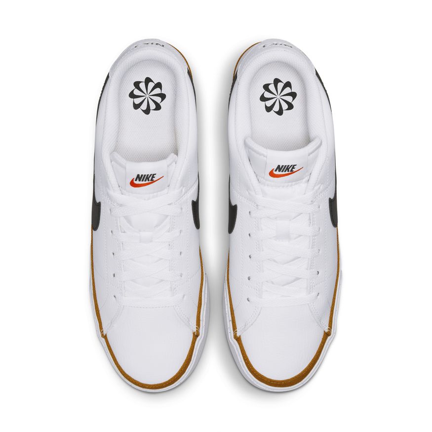 N-V131 (Nike court legacy nn white/black/dessert ochre) 102296138 NIKE