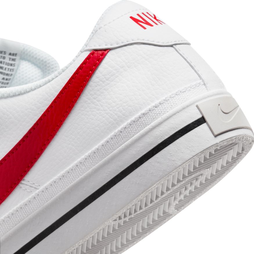 N-W129 (Nike court legacy nn white/university red/black) 62296138 NIKE