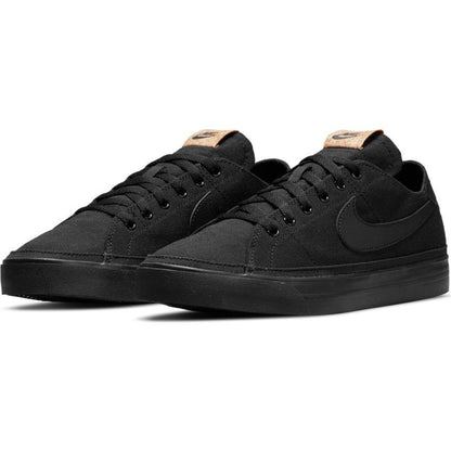 N-B122 (Nike court legacy canvas black/black/multicolour) 52194604 - Otahuhu Shoes