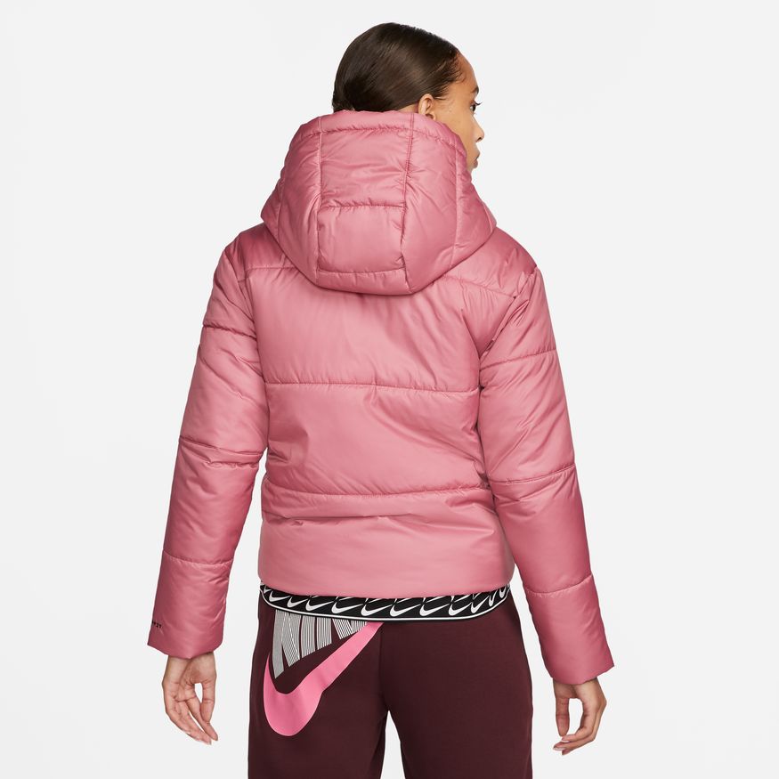 NA-U38 (Women nike sportswear therma fit repel classic tape jacket dessert berry/black/white) 82298951 NIKE