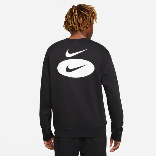 NA-C36 (M nike sportswear swoosh league fleece crew black/white) 32294348 NIKE