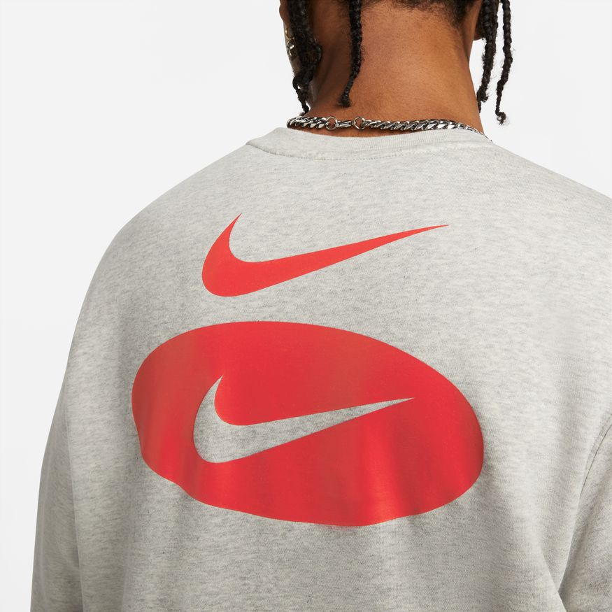 NA-B36 (M nike sportswear swoosh league fleece crew grey heather) 32294348 NIKE